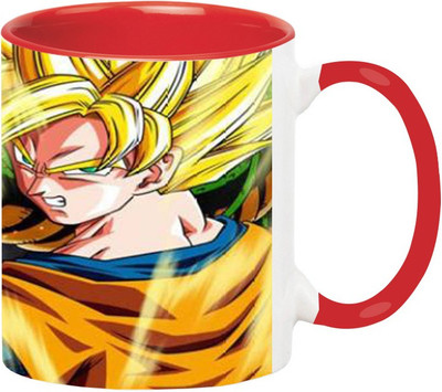 ARTBUG Dragon Ball Z Cartoon -1502-Red Ceramic Coffee Mug(350 ml)