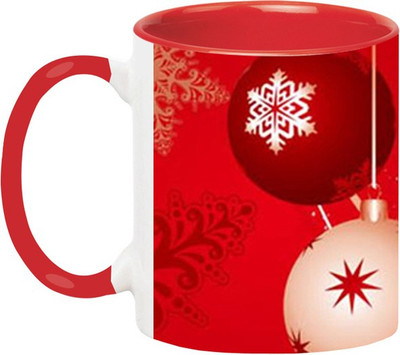 ARTBUG Merry Christmas and Happy New Year -1987-Red Ceramic Coffee Mug(350 ml)