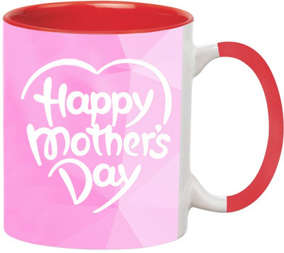 ARTBUG Mothers Day -230-Red Ceramic Coffee Mug(350 ml)