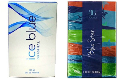 

Arochem Ice Blue and Blue Star Perfume 100ML Each (Pack of 2) Eau de Parfum - 200 ml(For Men & Women)