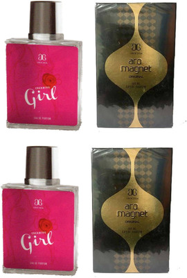

Arochem 2 Charming Girl and 2 Magnet Perfume 100ML Each (Pack of 4) Eau de Parfum - 400 ml(For Men & Women)