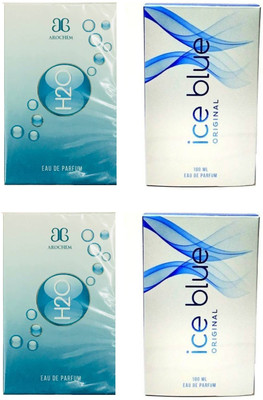

Arochem 2 H2O and 2 Ice Blue Perfume 100ML Each (Pack of 4) Eau de Parfum - 400 ml(For Men & Women)