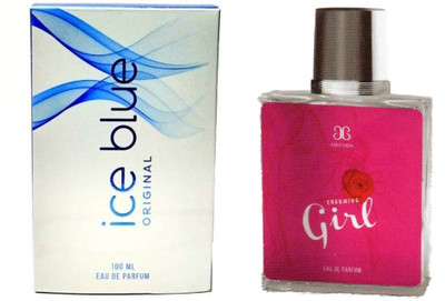

Arochem Ice Blue and Charming Girl Perfume 100ML Each (Pack of 2) Eau de Parfum - 200 ml(For Men & Women)