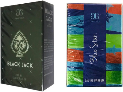 

Arochem Black Jack and Blue Star Perfume 100ML Each (Pack of 2) Eau de Parfum - 200 ml(For Men & Women)