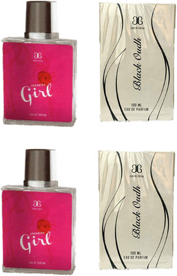 

Arochem 2 Charming Girl and 2 Black Oudh Perfume 100ML Each (Pack of 4) Eau de Parfum - 400 ml(For Men & Women)