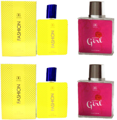 

Arochem 2 Fashion and 2 Charming Girl Perfume 100ML Each (Pack of 4) Eau de Parfum - 400 ml(For Men & Women)