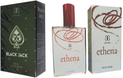 

Arochem Black Jack and Ethena Perfume 100ML Each (Pack of 2) Eau de Parfum - 200 ml(For Men & Women)