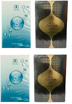 

Arochem 2 H2O and 2 Magnet Perfume 100ML Each (Pack of 4) Eau de Parfum - 400 ml(For Men & Women)