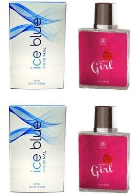 

Arochem 2 Ice Blue and 2 Charming Girl Perfume 100ML Each (Pack of 4) Eau de Parfum - 400 ml(For Men & Women)