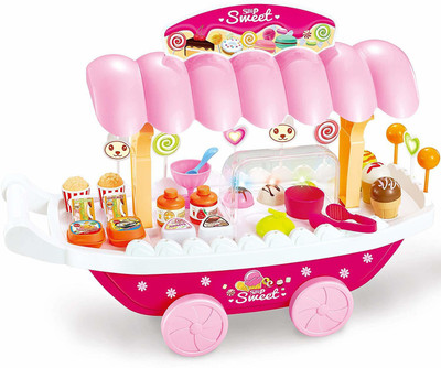MADHAV Ice Cream Kitchen Play Cart Kitchen Set