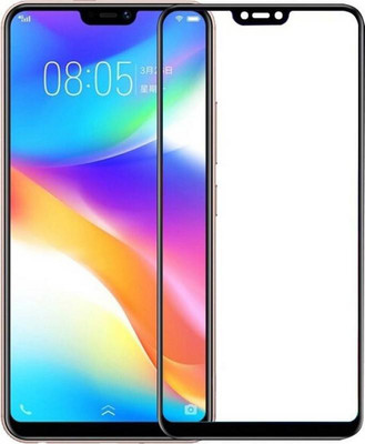 HOBBYTRONICS Edge To Edge Tempered Glass for Vivo V9(Pack of 1)