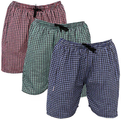 AVRRO Checkered Men Multicolor Bermuda Shorts
