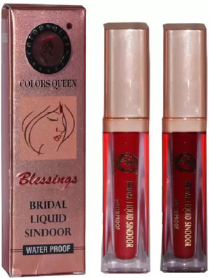 

Color Queen Sindoor Suhaag Blessing Liquid Bridal waterproof Sindoor combo (Red, Maroon) Sindoor(Red, Mahroon)
