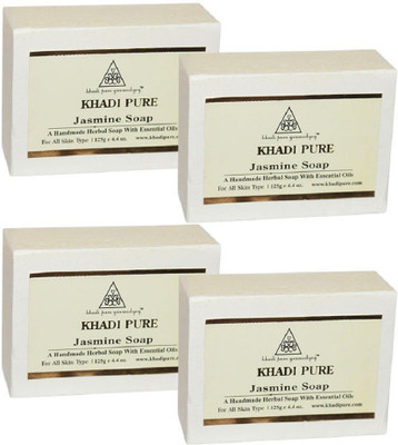 

Khadi Pure Herbal Jasmine Soap - 125g (Set of 4)(500 g, Pack of 4)