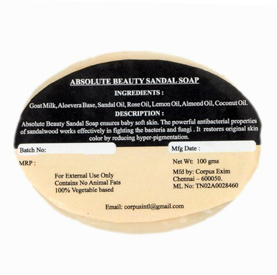 

Absolute Beauty Sandal Handmade Beauty Bath Soap(100 g)