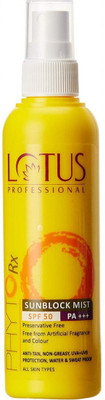 

Lotus Professional SUNBLOCK MIST SPF 50 PA +++ - SPF 50 PA+++(100 ml)