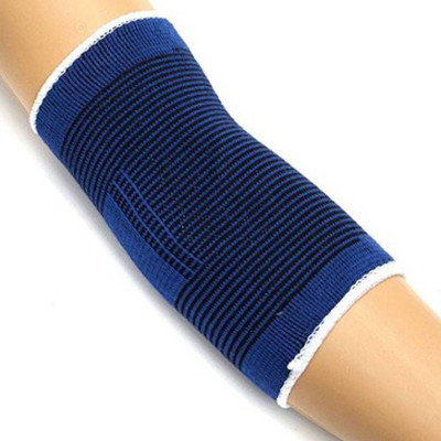 nawani 1Pair Elastic Hand Elbow Sleeve Support Bandage Athlete Protect Guard. Elbow Support(Blue, White)
