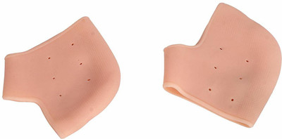 LS Letsshop Moisturizing Gel Heel Socks Protector For Heel Anti-Crack Set Heel Support(Brown)