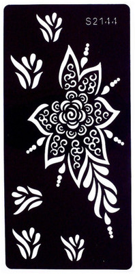 

ivana's Henna Tattoo Stencil (Set of 2) Women Girls Hand Finger Body Paint Temporary Tattoo(Hand, Body)