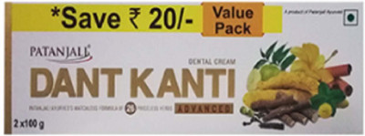 

Patanjali Dant Kanti Advance Super Saver (100 g) 1- Pack of 2 Toothpaste(200 g, Pack of 2)