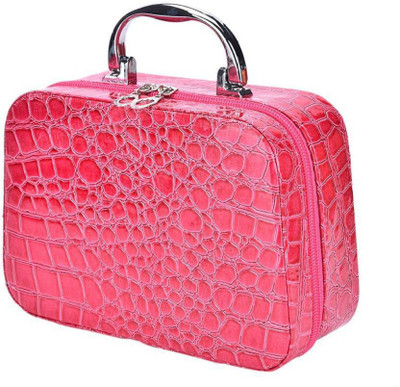 

ShoppoWorld Magnifying Compact Mirror Cosmetic Box Makeup Vanity Box(Pink)