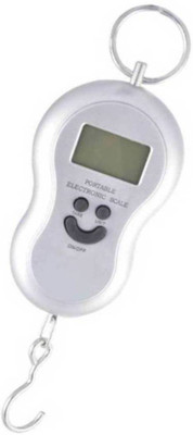 

Granny Smith Smiley Pocket Weight Machine Digital 50Kg Travel Luggage Weighing Scale(Silver)