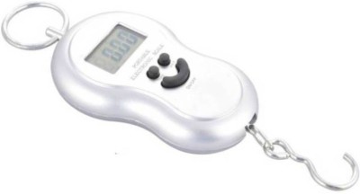 

Granny Smith Smiley Pocket Weight Machine Digital 50Kg Travel Luggage Weighing Scale(Silver)