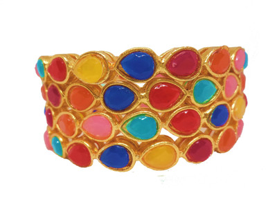 JDX Alloy Gold-plated Bangle Set(Pack of 4)