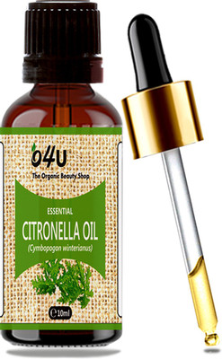 

O4U 100% Fresh, Natural & Organic undiluted Citronella Essential oil for Aromatherapy, Moisturizing Skin, Hair & Face Care- 10 ml(10 ml)