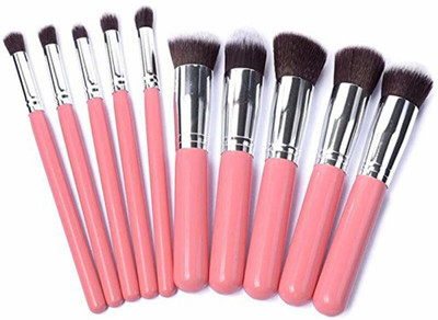 

DALUCI 10 Pcs Makeup Brushes Set Tool Blending Blush Eyeliner Face Powder Brush Kit(Pack of 10)