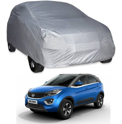 AutoKick Car Cover For Tata Nexon (Without Mirror Pockets)(Silver)