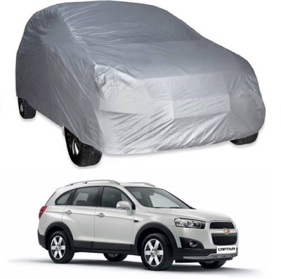 AutoKick Car Cover For Chevrolet Captiva (Without Mirror Pockets)(Silver)