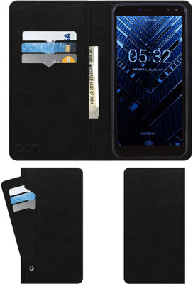 ACM Flip Cover for Tennzo T1(Black, Cases with Holder)