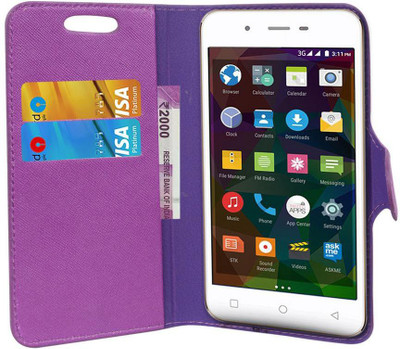 CHAMBU Flip Cover for Xolo Black 3GB(Purple, Hard Case)