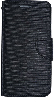 SVENMAR Flip Cover for Reliance Jio LYF Flame 3(Black)