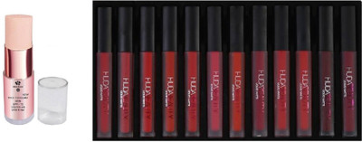 

Miss Boss Huda 12 pcs red edition matte lipstick and Stick Concealer Vitamin-E & Filter Conceal Highlight Contour With SPF 15 combo(Set of 2)