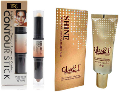 

TRS Highlighter and Contour Stick & Oil Free Illuminator Makeup Base Highlighter (Set of 2)(Set of 2)