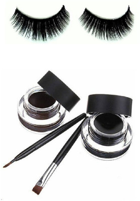 

Miss Boss gel eyeliner with brush 6.0 gm and 1 pair of false eyelash combo(Set of 2)