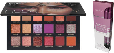 

Miss Boss Huda desert dusk palette eyeshadow and set of 12 longlasting eyebrow pencils combo(Set of 2)