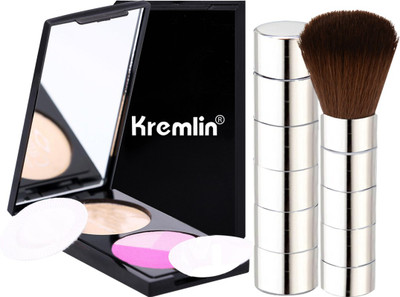 

Adbeni Makeup Brush And Dual Compact With Blush Pack of 2-KC101A-17-2(Set of 2)