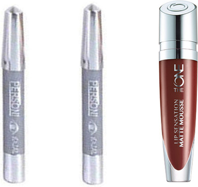 

Oriflame Sweden The ONE Lip Sensation Matte Mousse 5ml mocha envy with parsoni kajal 2 pcs(Set of 3)