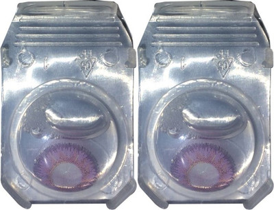 

Drr teleservices VIOLET color contact lens with case & solution Monthly Contact Lens(0, Violet, Pack of 1)