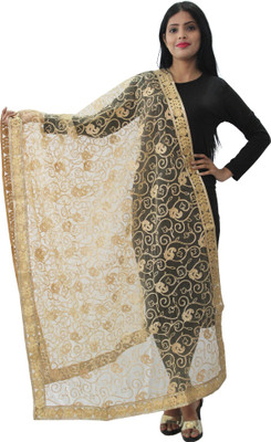 Hautemoda Net Embroidered Women Dupatta
