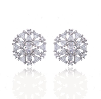 RANIT CREATION AMERICAN DIAMOND STAR CUT FINISH TUFF Diamond Alloy Stud Earring