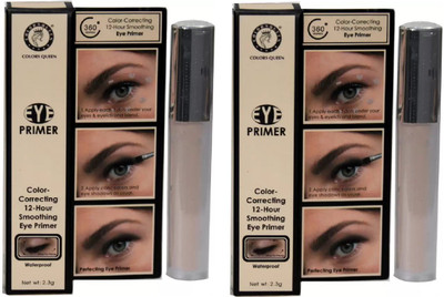 

Color Queen Color Correcting 12-Hour Smoothing eye Primer (2 Pc Combo) 6 ml(Skin Color)