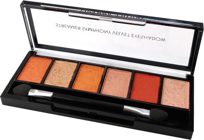 

One Personal Care Streamer Symphony Velvet Shadow (6 Color, HF693-03) 9 g(Gold, Beige, Peach, Orange, Pink)