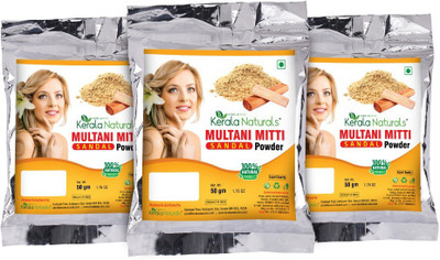 

Kerala Naturals Multani Mitti (Fullers Earth) Sandal Powder 150gm - For Anti aging & Anti Tanning(150 g)