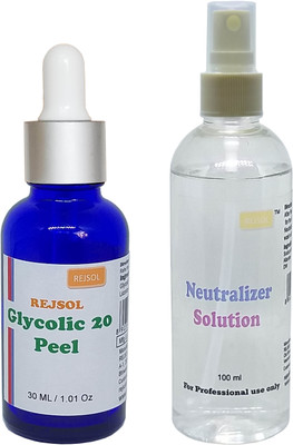 

REJSOL Glycolic Acid 20% 30 ml with 100 ml Neutralizer(30 ml)