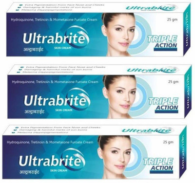 

Ultrabrite Triple Action Skin Cream For Pigmentation Removal, Spot Removal, Skin Whitening 25g (Pack of 3)(25 g)