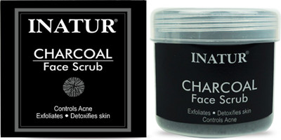 

Inatur Charcoal Face Scrub 125g, Exfoliates, Detoxifies Skin Controls Acne Face Wash(125 g)
